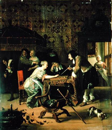 Playing Trick-Track from Jan Havickszoon Steen