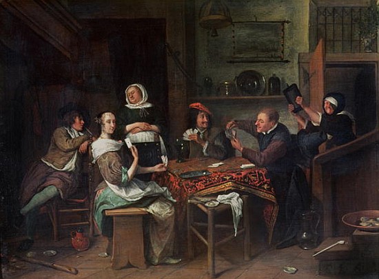 The Card Players from Jan Havickszoon Steen
