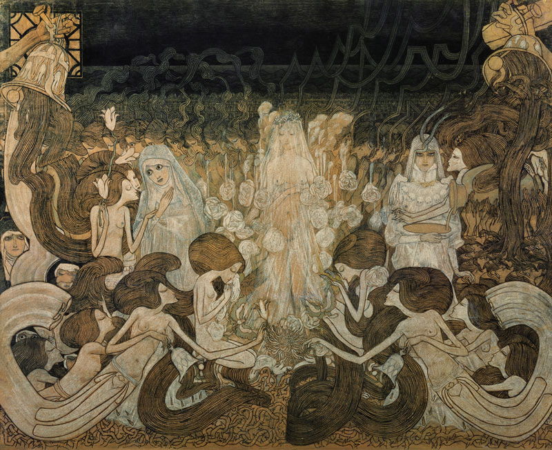 The Three Fiancees from Jan Theodore Toorop