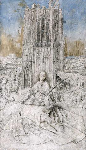 St. Barbara, 1437 (grisaille)