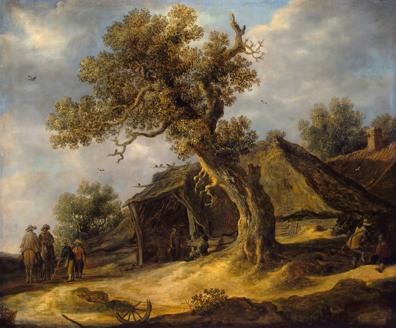 Landscape with an Oak from Jan van Goyen