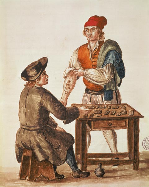 Venetian Tattooer from Jan van Grevenbroeck