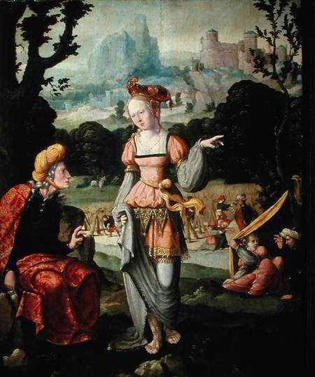 Ruth and Naomi in the field of Boaz from Jan van Scorel
