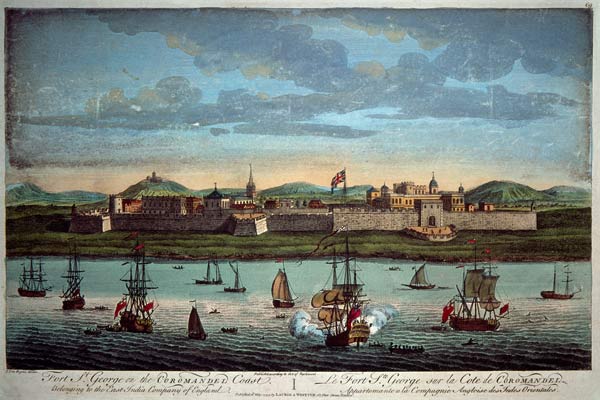 Madras, Fort St. George from Jan van Ryne