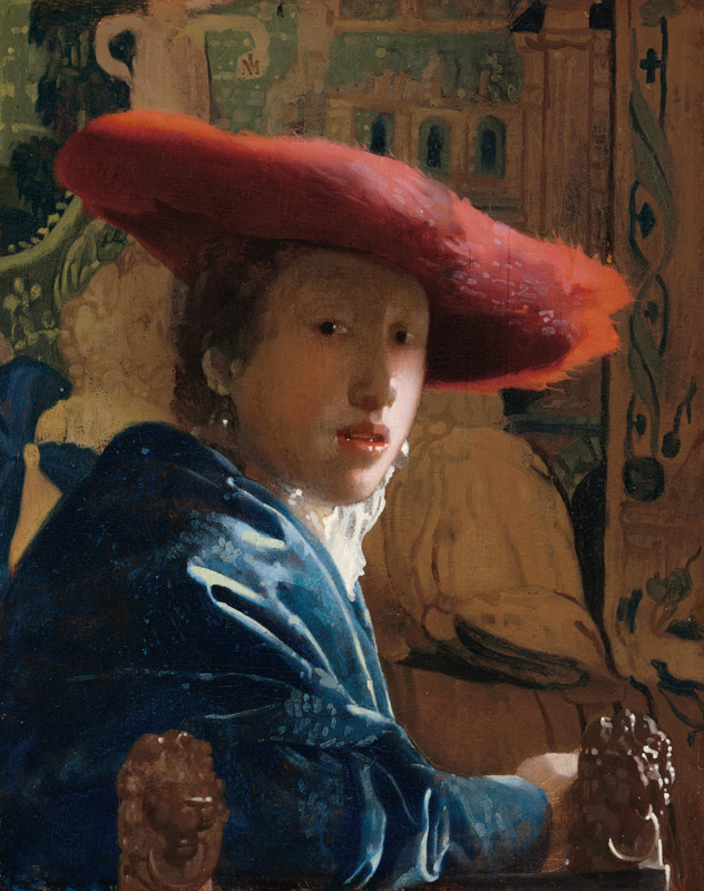 Girl with a Red Hat from Johannes Vermeer