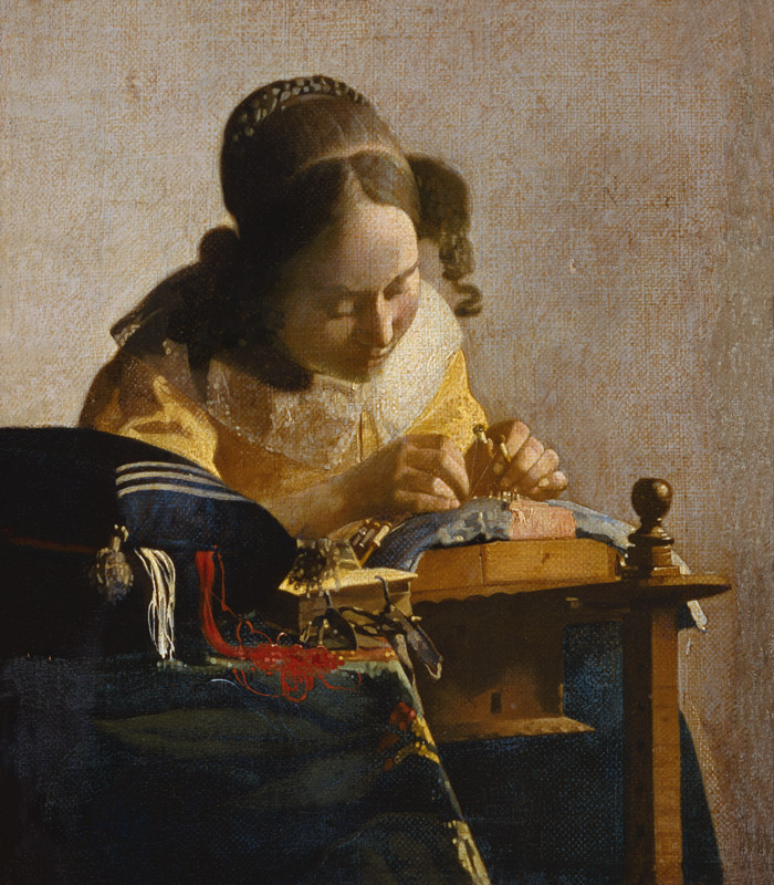 The Lacemaker from Johannes Vermeer