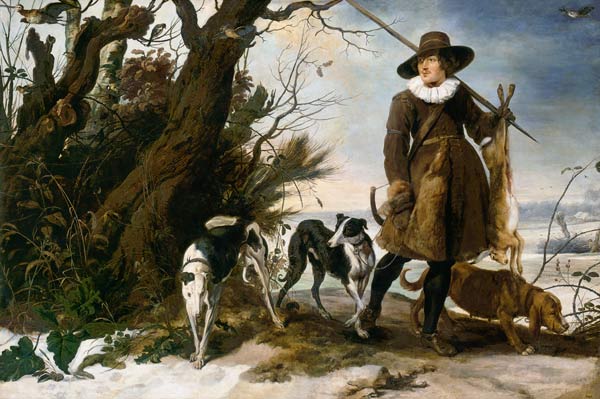 Winter landscape with a hunter from Jan Wildens