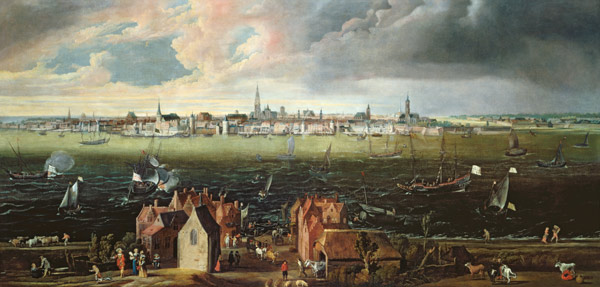 View of Antwerp from the River Schelde from Jan Wildens