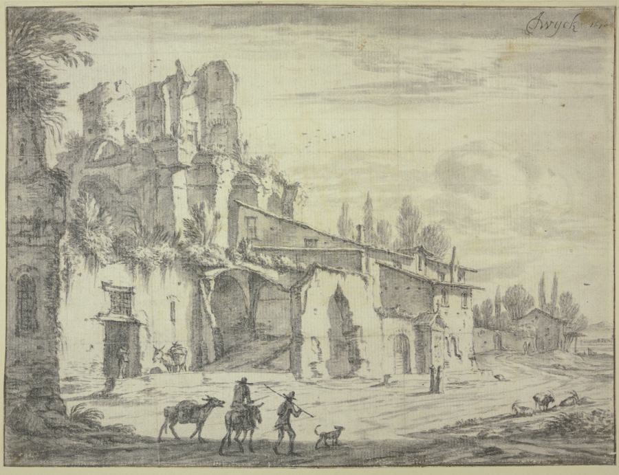 Landscape with ruins from Jan Wyck