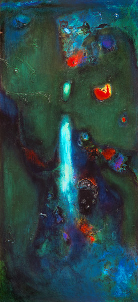 Green Waterfall (oil on canvas)  from Jane  Deakin