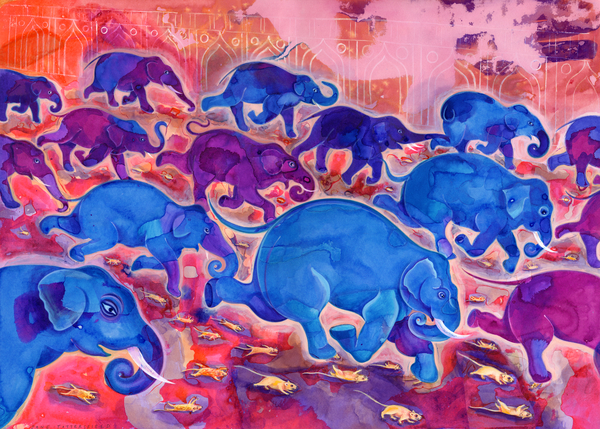 Elephants from Jane Tattersfield
