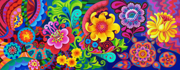 Flower pattern from Jane Tattersfield