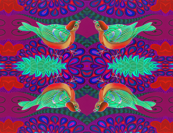 Tree sparrow pattern from Jane Tattersfield