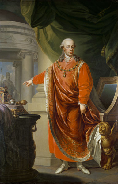 Emperor Leopold II. of Austria in the Toisson regalia. from János Donath