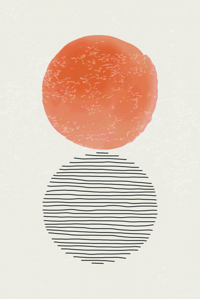 Orange Watercolor Shapes Series #4 from jay stanley