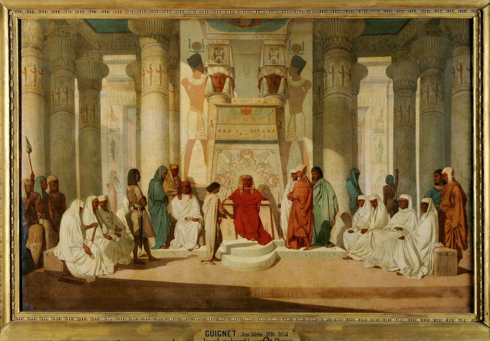 Joseph expliquant des songes à Pharaon from Jean Adrien Guignet