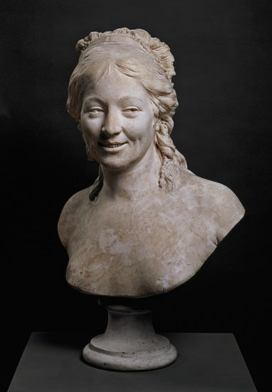 Portrait bust of Madame Houdon, the wife of the artist from Jean-Antoine Houdon
