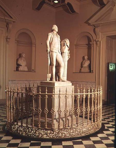 Statue of George Washington (1732-99) from Jean-Antoine Houdon