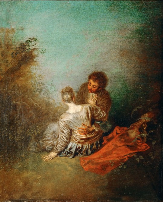 Le Faux Pas (The Mistaken Advance) from Jean Antoine Watteau