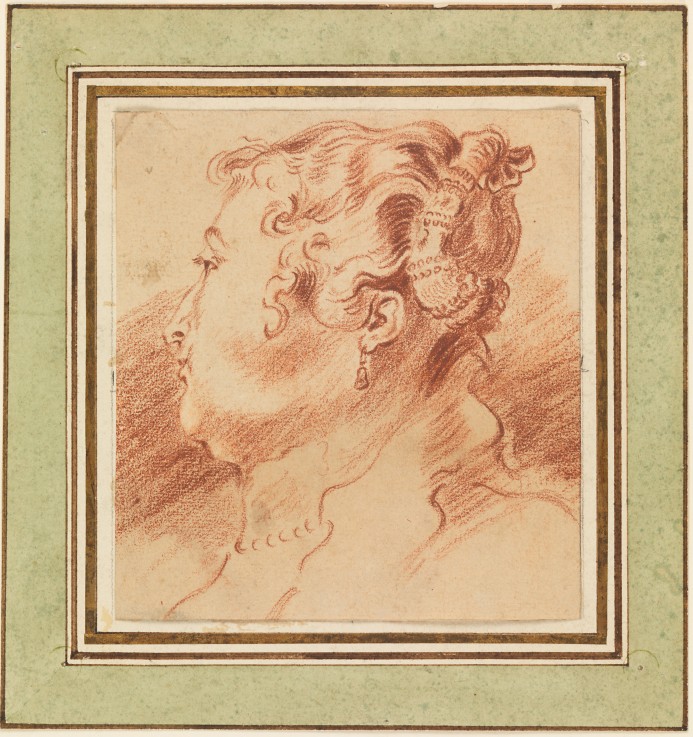 Study of Woman's Head from Jean Antoine Watteau