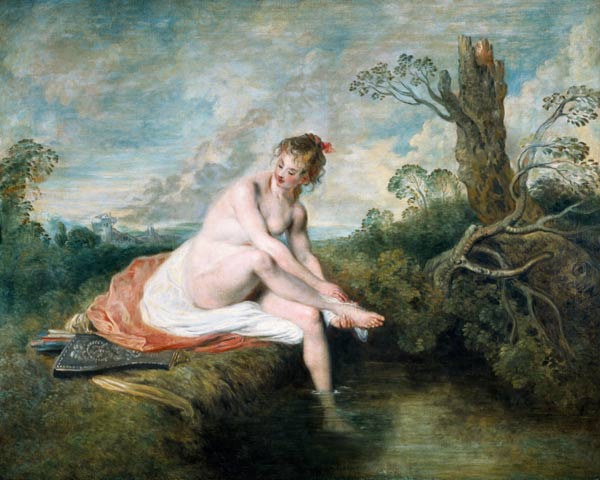 The bath of Diana. from Jean-Antoine Watteau