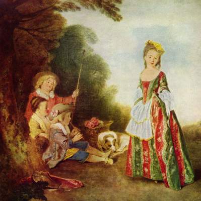The dance from Jean-Antoine Watteau