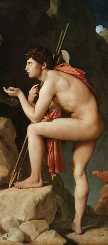 Oedipus and the Sphinx, 1808 (detail of 267669) from Jean Auguste Dominique Ingres