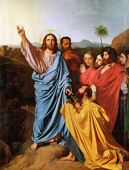 Jesus Returning the Keys to St. Peter from Jean Auguste Dominique Ingres