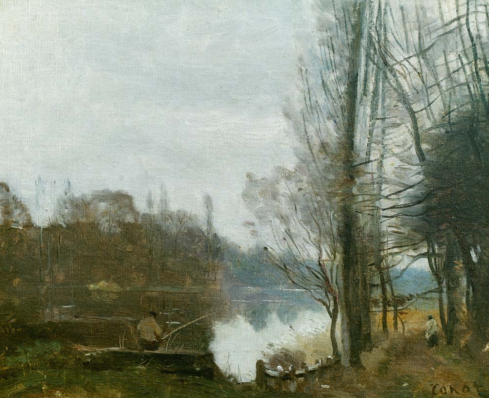 The fisherman from Jean-Baptiste-Camille Corot