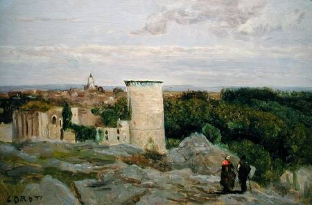 Castle of Falaise from Jean-Baptiste-Camille Corot