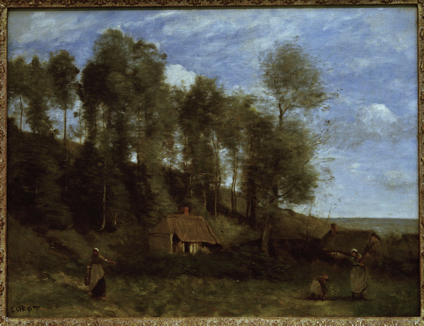 Corot / Landscape near Etretat from Jean-Baptiste-Camille Corot