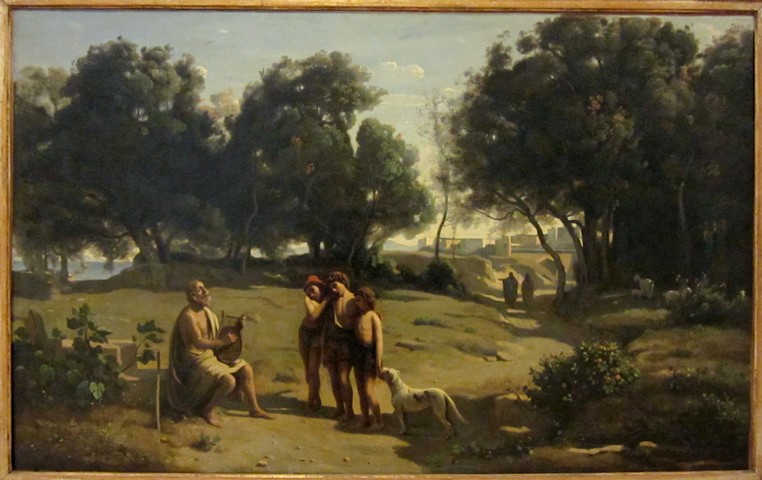 Homer and the Shepherds from Jean-Baptiste-Camille Corot