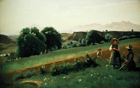 Landscape at Mornex, Haute-Savoie from Jean-Baptiste-Camille Corot
