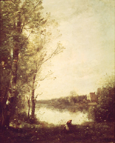 Teich in Ville D´Avray from Jean-Baptiste-Camille Corot
