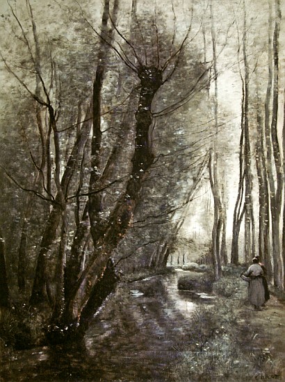The stream from Jean-Baptiste-Camille Corot