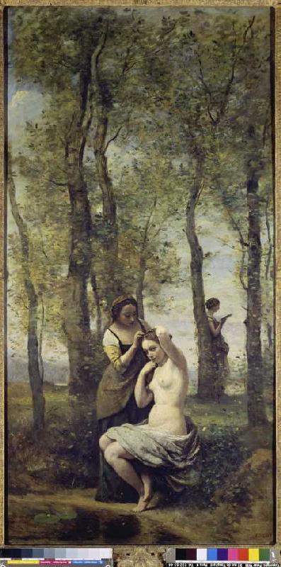 The toilet in the woods from Jean-Baptiste-Camille Corot
