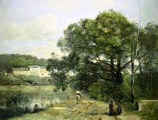 Ville d'Avray (oil on canvas) from Jean-Baptiste-Camille Corot