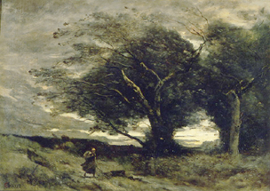 Ein Windstoss from Jean-Baptiste-Camille Corot