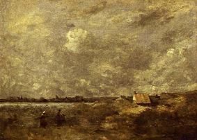 Under overcast sky from Jean-Baptiste-Camille Corot