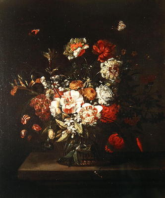 Flower Piece, 1706 (oil on canvas) from Jean-Baptist Bosschaert