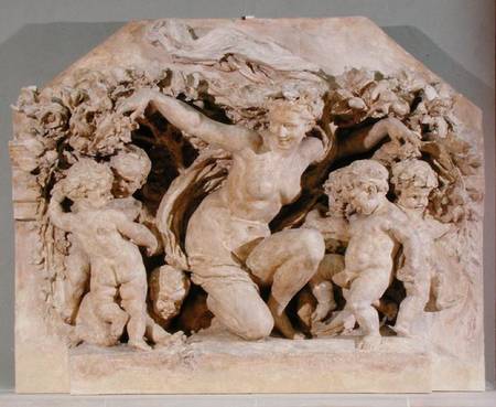 Triumph of Flora, relief taken from the facade of the Flora Pavilion of the Louvre Palace from Jean Baptiste Carpeaux