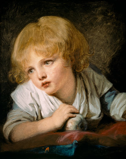 Child with an Apple from Jean Baptiste Greuze