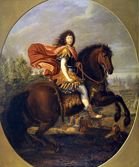 Equestrian portrait of Louis XIV from Jean-Baptiste Martin