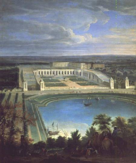 The Orangery and the Chateau at Versailles from Jean-Baptiste Martin