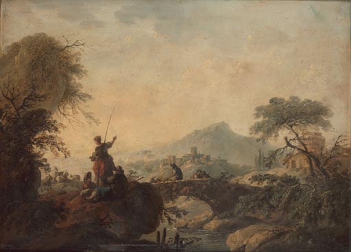 Landschaft mit Figuren from Jean-Baptiste Pillement