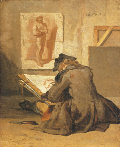 drawing young apprentice from Jean-Baptiste Siméon Chardin