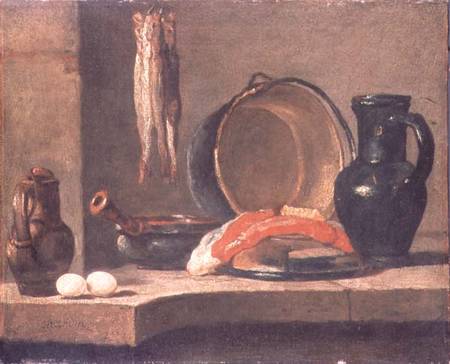 Still Life of Kitchen Utensils from Jean-Baptiste Siméon Chardin