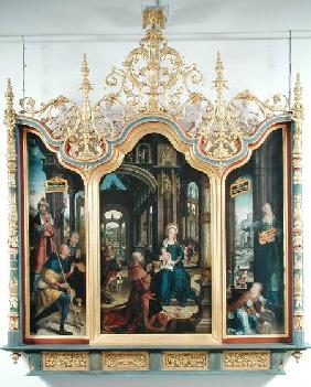 Triptych of the Adoration of the Infant Christ