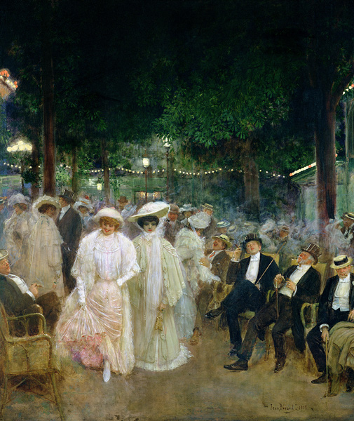 The Gardens of Paris, or The Beauties of the Night, 1905 (oil on canvas) from Jean Beraud