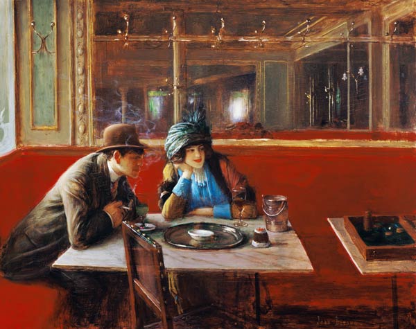 At the Cafe from Jean Beraud